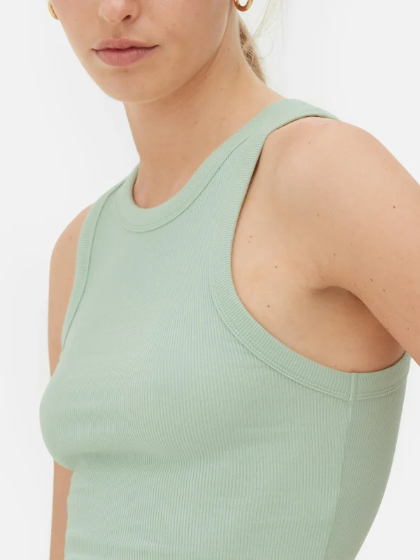 Débardeur Côtelé à Dos Nageur