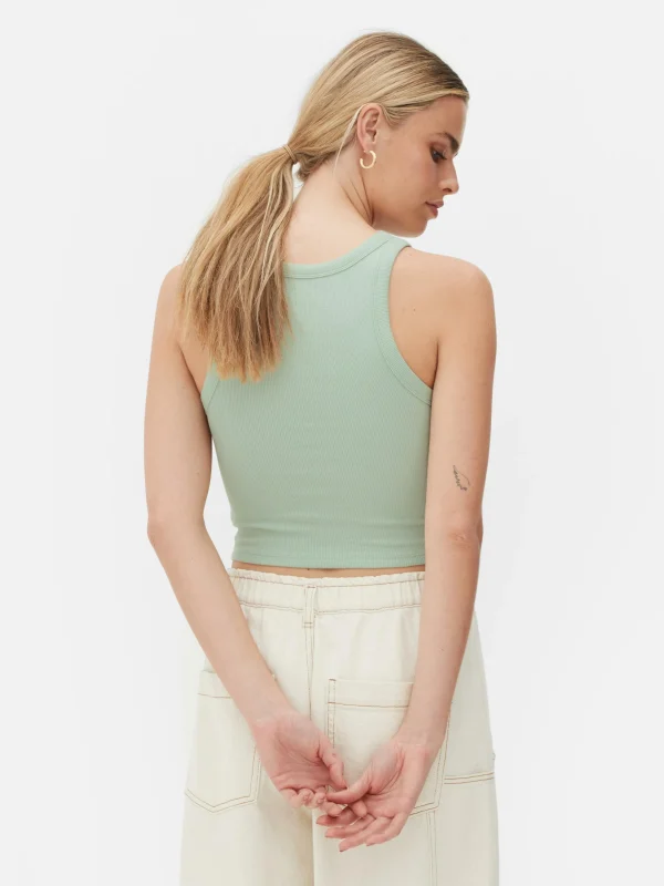 Débardeur Côtelé à Dos Nageur