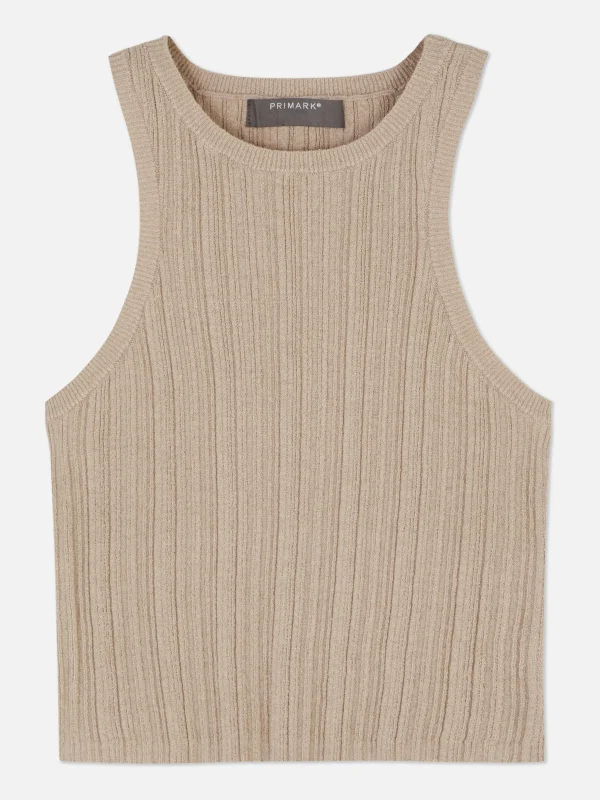 Débardeur Côtelé à Dos Nageur