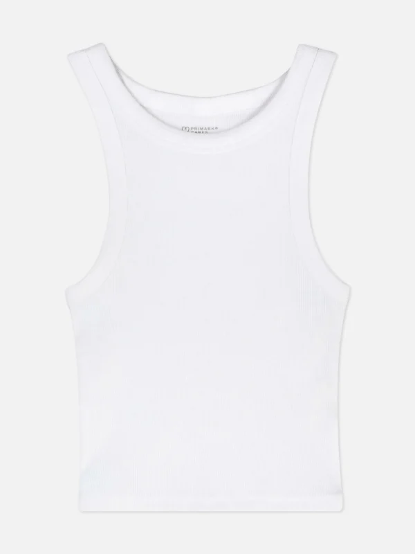 Débardeur Côtelé à Dos Nageur