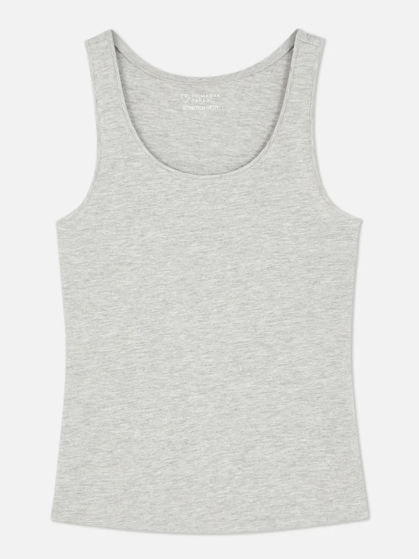 Débardeur Décolleté En Tissu Stretch