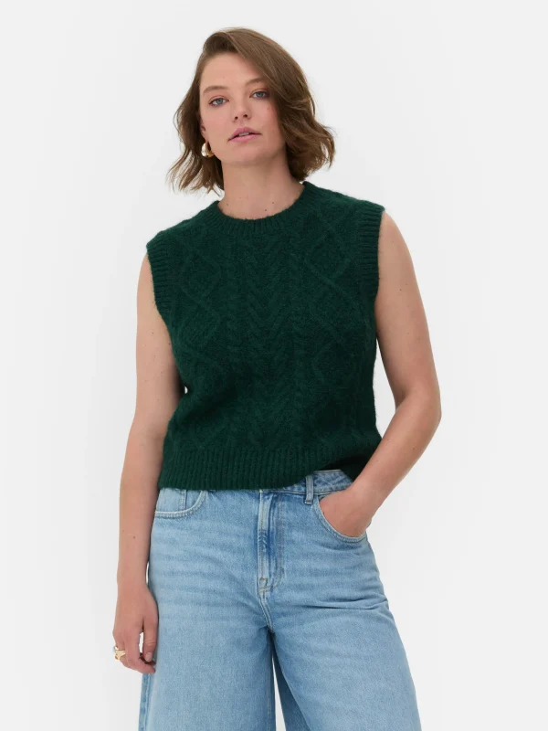 Débardeur En Maille Torsadée Rita Ora