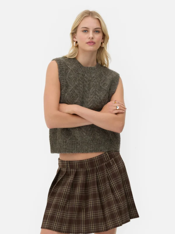 Débardeur En Maille Torsadée Rita Ora