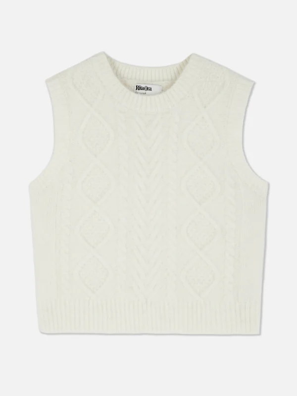 Débardeur En Maille Torsadée Rita Ora