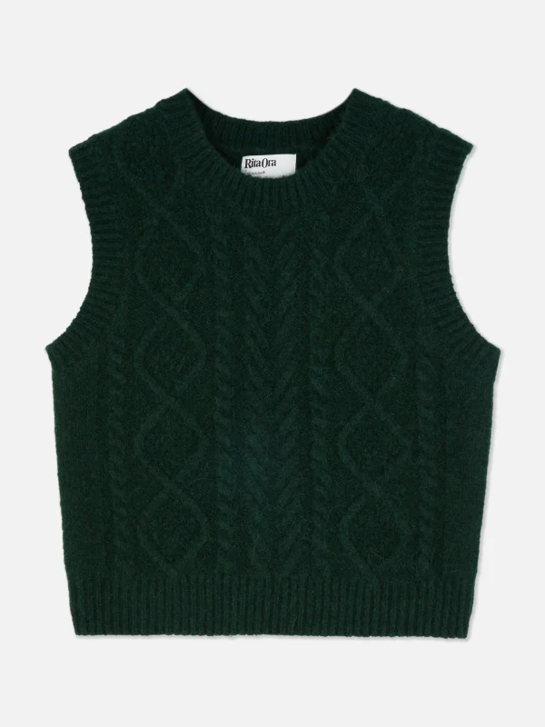 Débardeur En Maille Torsadée Rita Ora