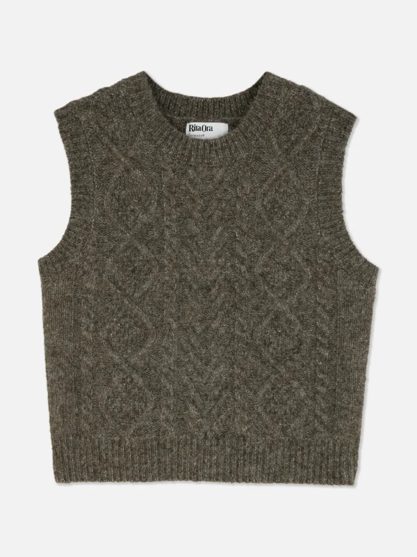 Débardeur En Maille Torsadée Rita Ora