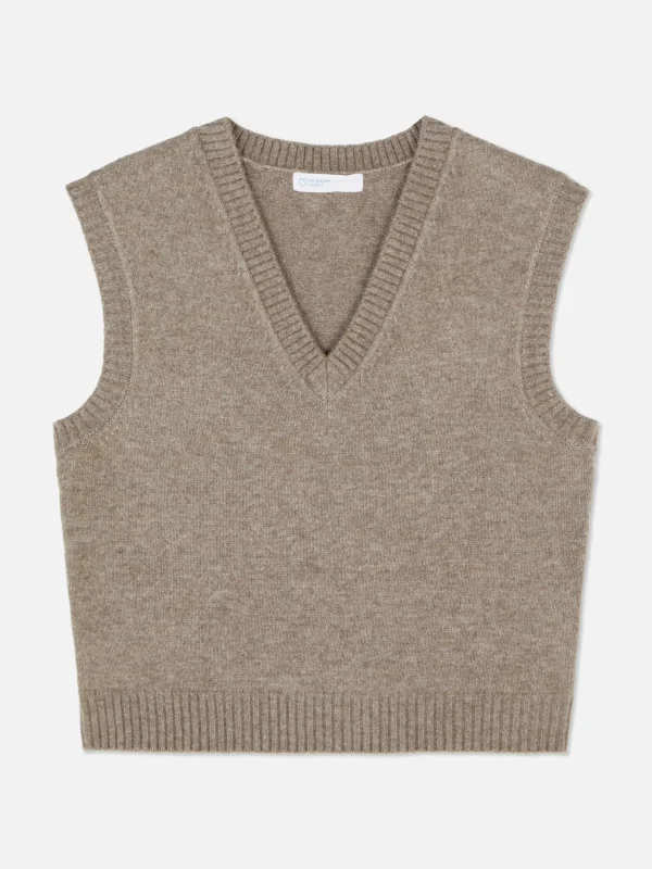 Débardeur Tricoté à Col En V