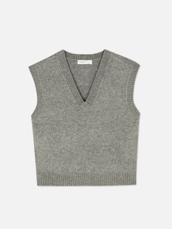 Débardeur Tricoté à Col En V