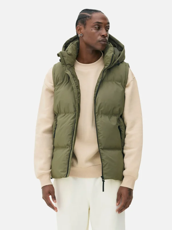 Doudoune Sans Manches à Capuche