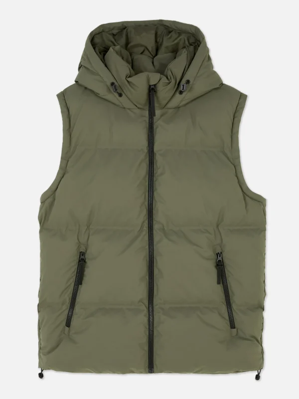 Doudoune Sans Manches à Capuche