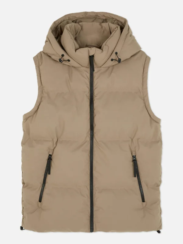 Doudoune Sans Manches à Capuche
