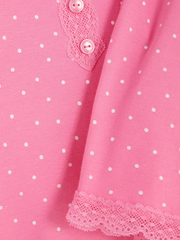 Ensemble Caraco Et Short De Pyjama à Dentelle