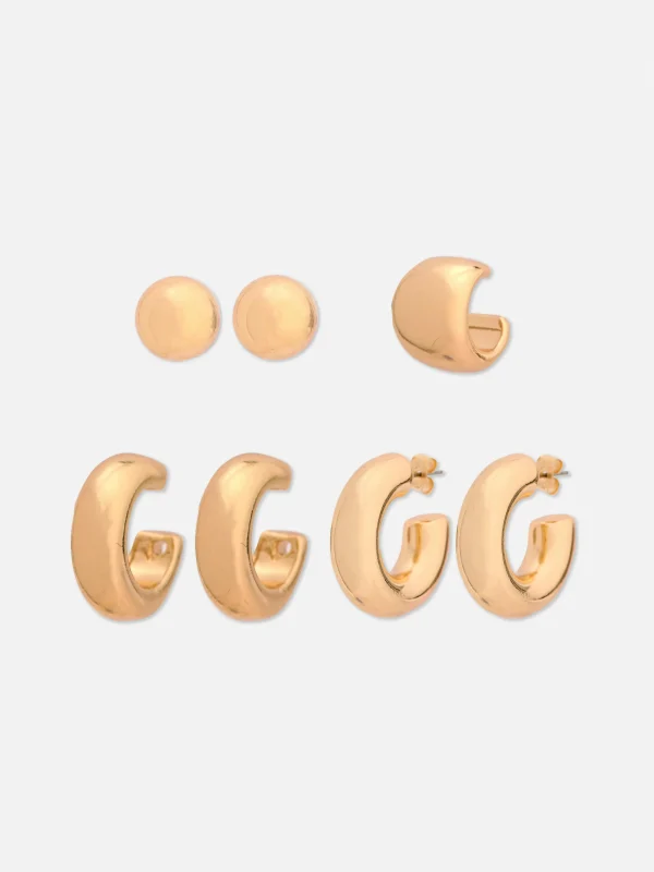 Ensemble Créoles Et Ear Cuffs