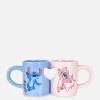 Ensemble De Mugs En Cœur Disney Stitch & Angel