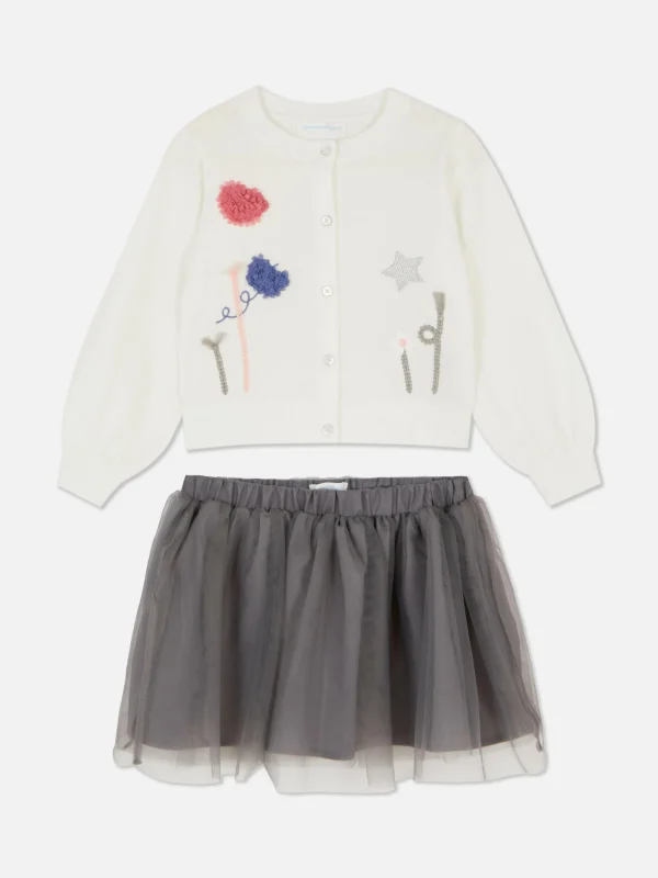 Ensemble Gilet Tricoté Et Tutu