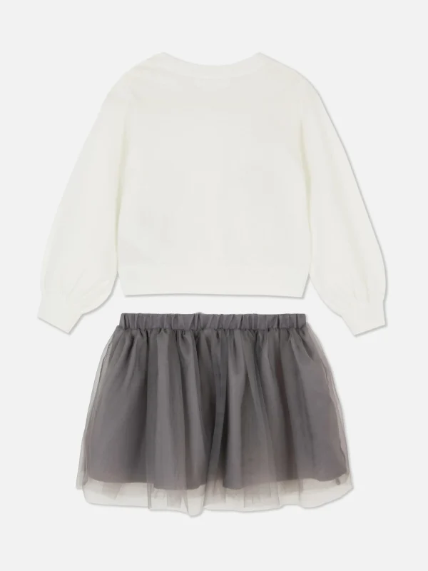 Ensemble Gilet Tricoté Et Tutu