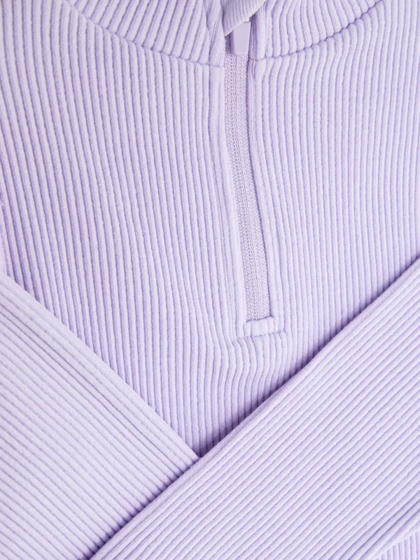 Ensemble Haut Et Legging Côtelés Sans Coutures