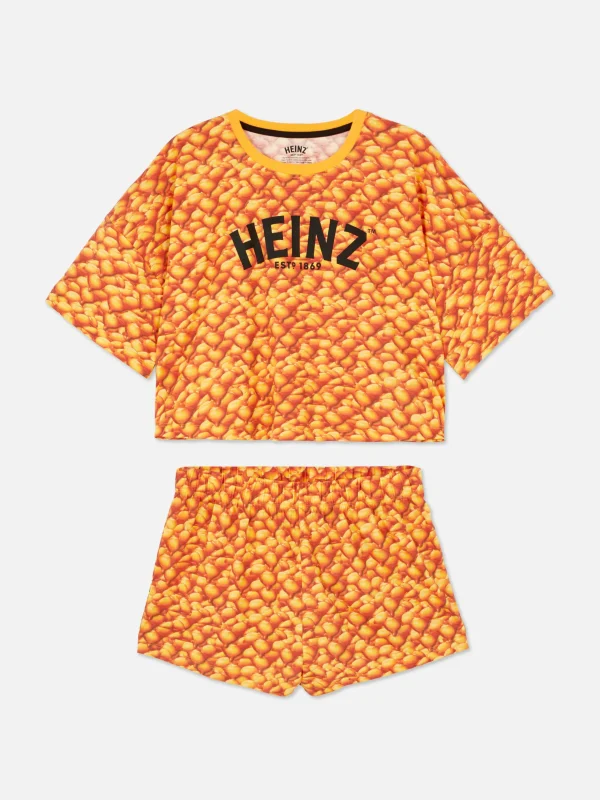 Ensemble Pyjama Court Graphique Heinz Beans