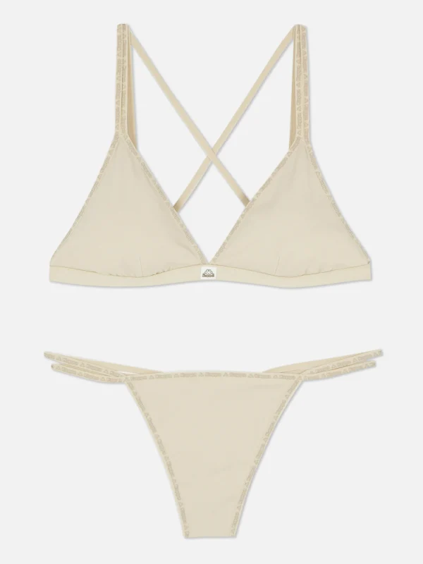 Ensemble Sans Coutures Brassière Triangle Et String Kappa X Primark