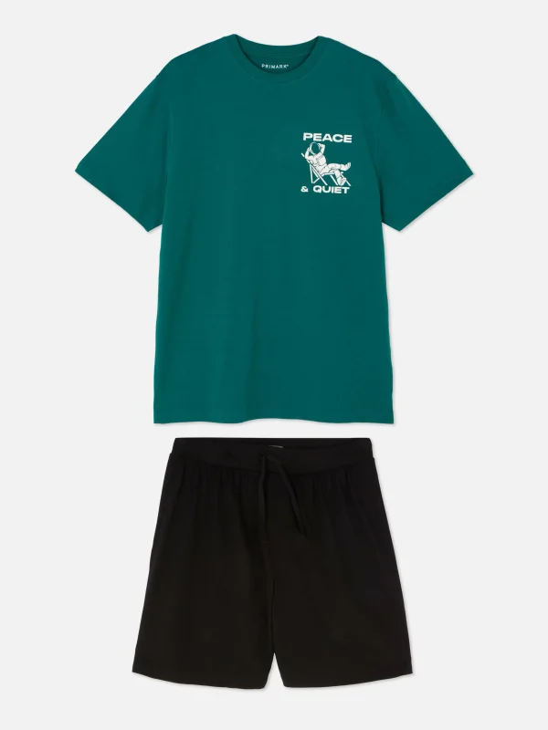 Ensemble Short Et T-shirt De Pyjama