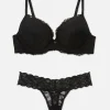 Ensemble Soutien-gorge Push-up Et String Dentelle