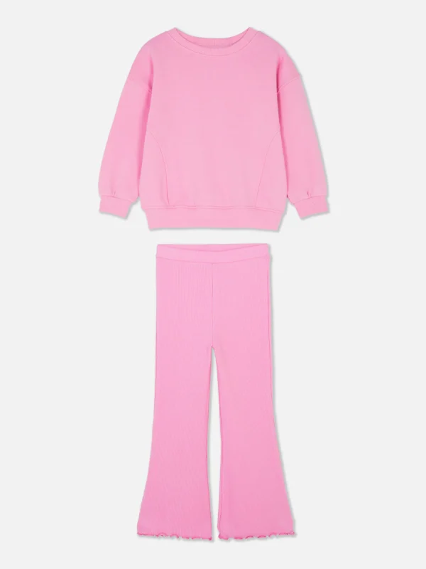 Ensemble Sweat-shirt Et Legging évasé Coordonné