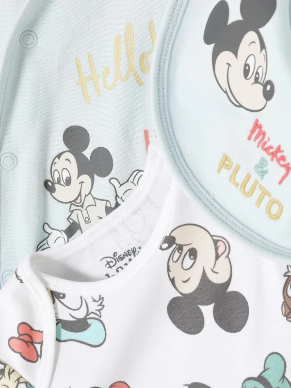 Ensemble Trois-pièces Pour Bébé Disney Mickey Mouse & Friends