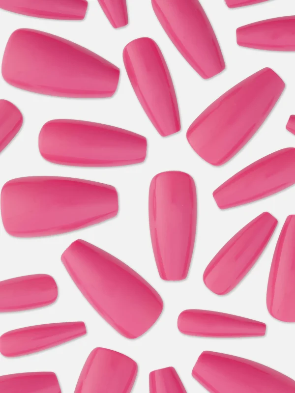 Faux Ongles Brillants à Bout Pointu PS...