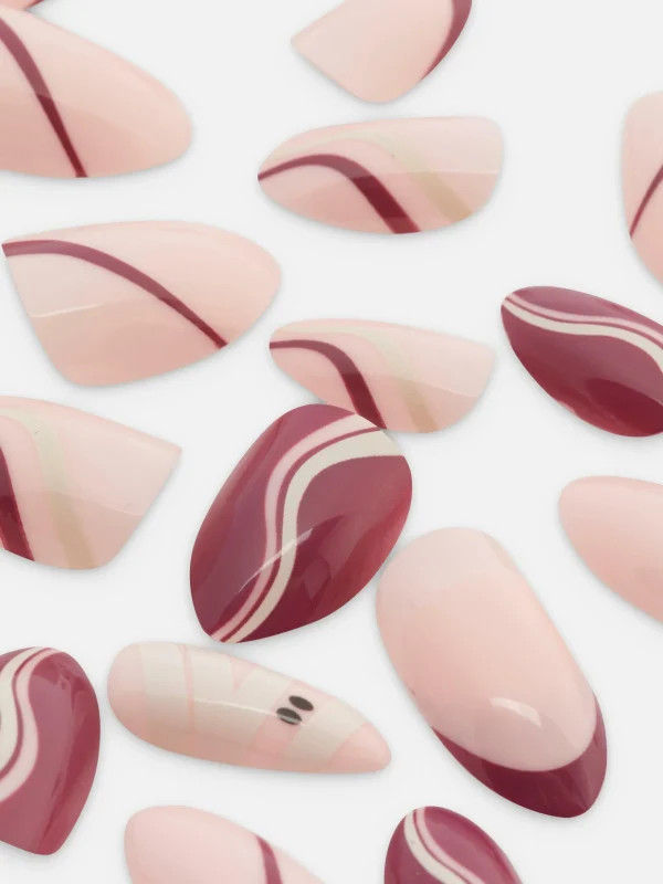 Faux Ongles Brillants à L'amande PS...