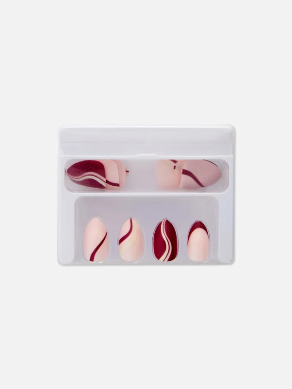 Faux Ongles Brillants à L'amande PS...