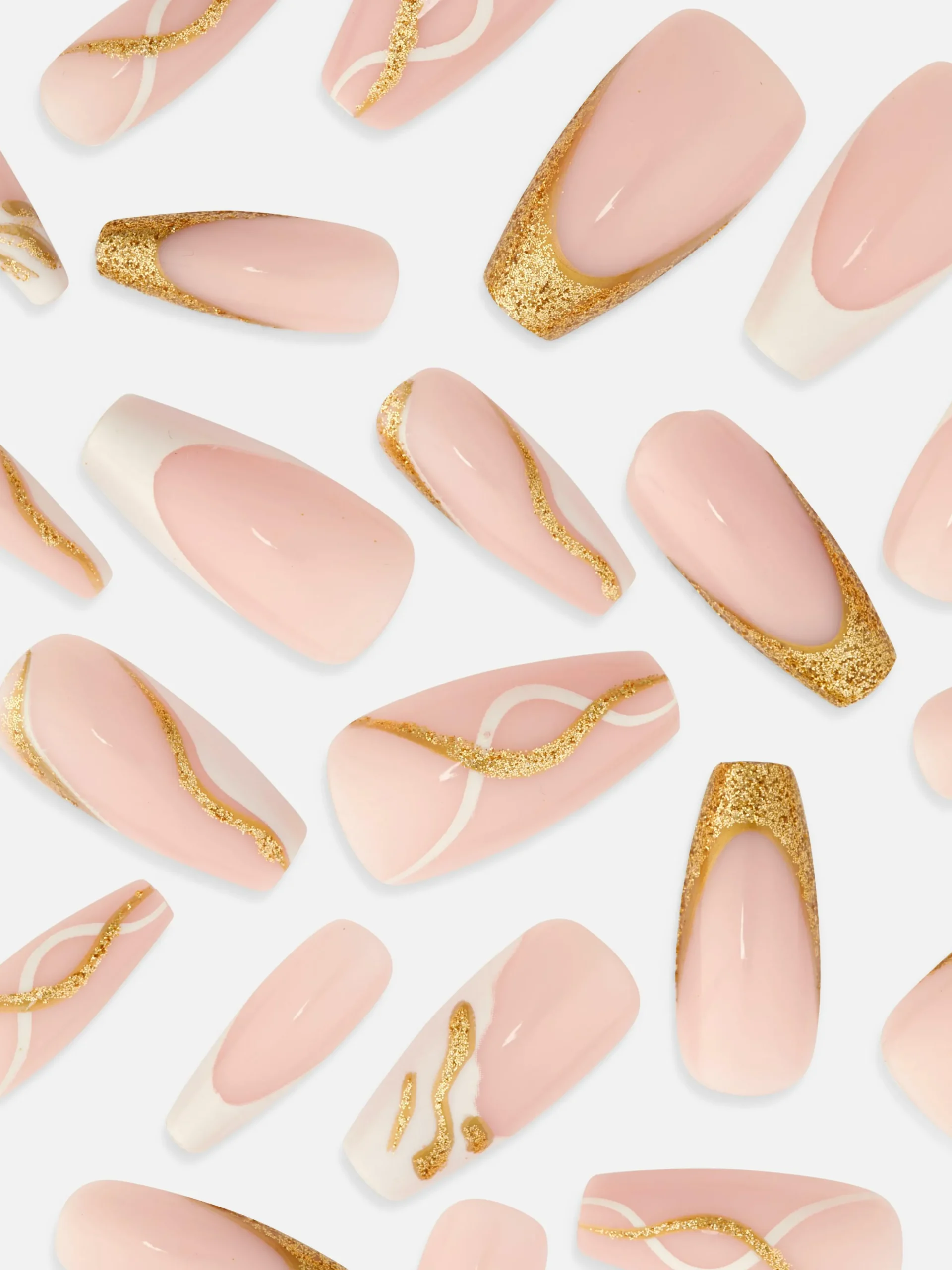 faux_ongles_pointus_gloss_1.webp Faux Ongles Pointus Glossy à Motif Tourbillons PS...