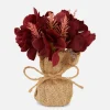 Fleurs Artificielles Avec Emballage En Jute