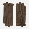 Gants En Cuir à Poignets Crantés