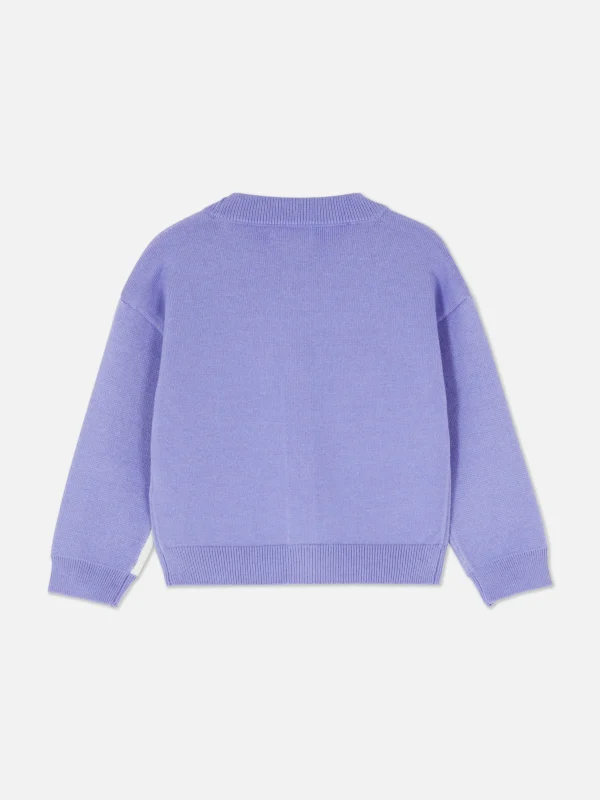 Gilet à Col En V Et Motif Licorne