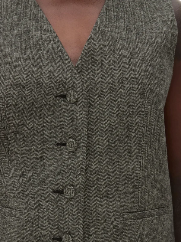 Gilet Avec Chevrons à Boutonnage Simple Rita Ora