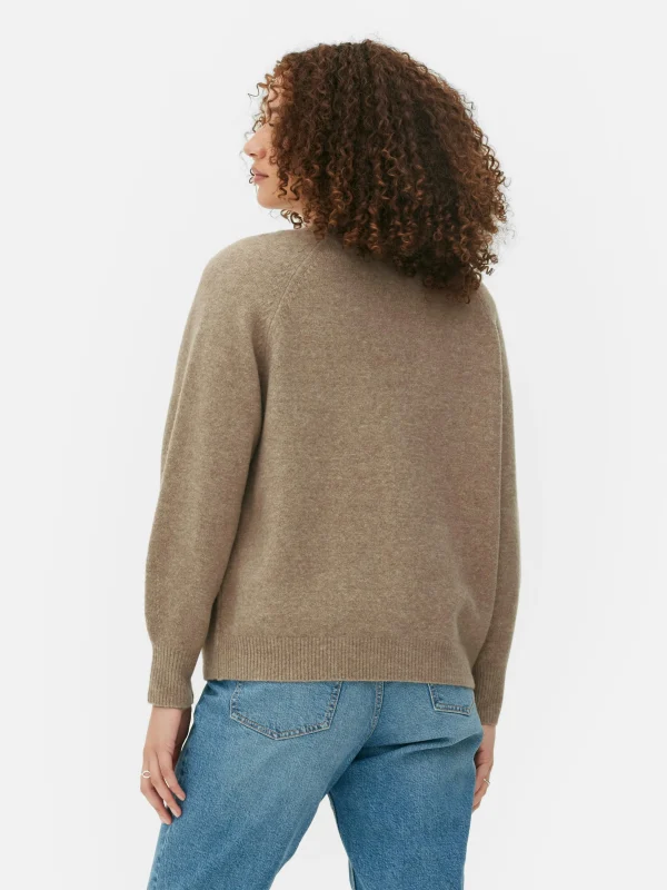 Gilet Boyfriend En Maille à Col En V