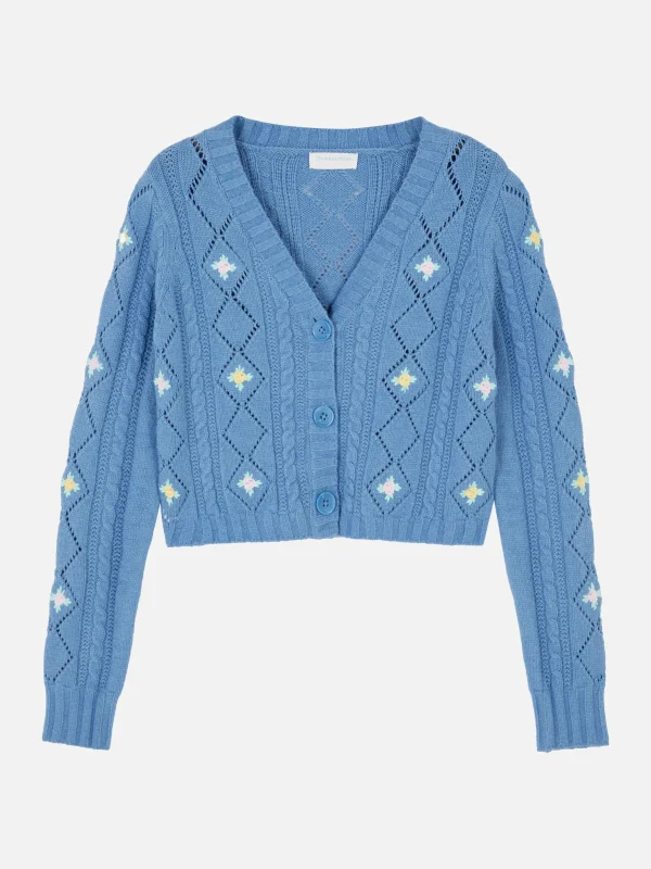 Gilet Brodé à Col En V