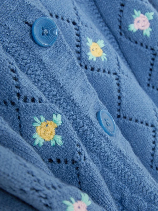 Gilet Brodé à Col En V