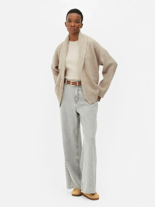 Gilet Cache-cœur à Boutons Et Col Châle