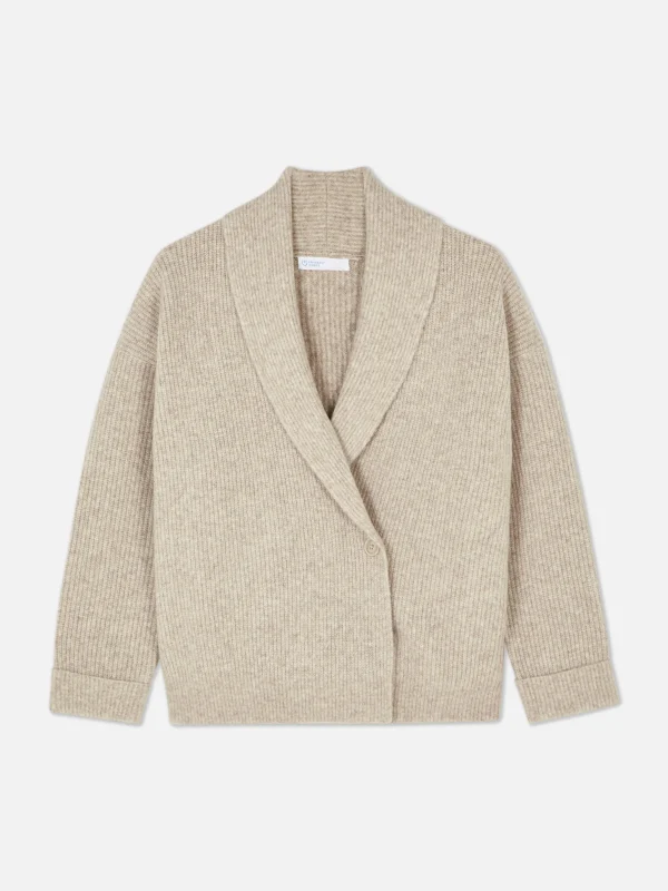 Gilet Cache-cœur à Boutons Et Col Châle