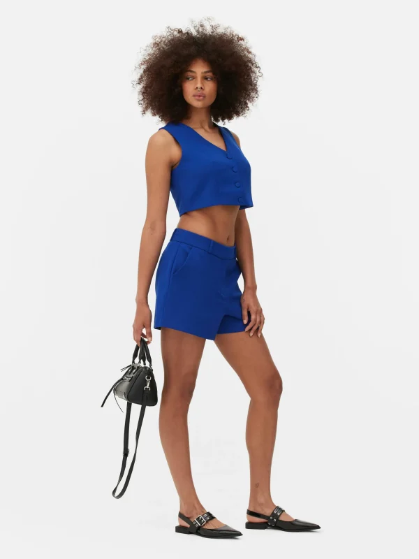 Gilet De Costume Court à Boutonnage Simple