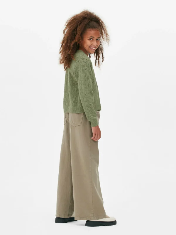 Gilet En Pointelle à Col En V