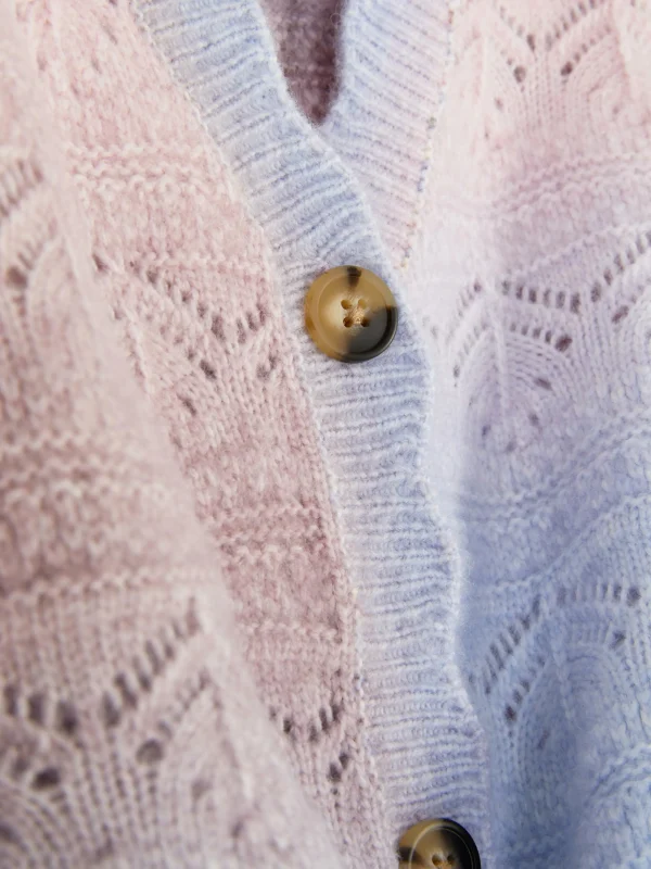 Gilet En Pointelle Effet Dégradé