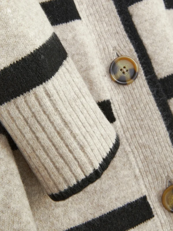 Gilet Long à Rayures