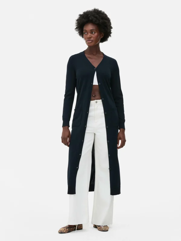 Gilet Long Boutonné