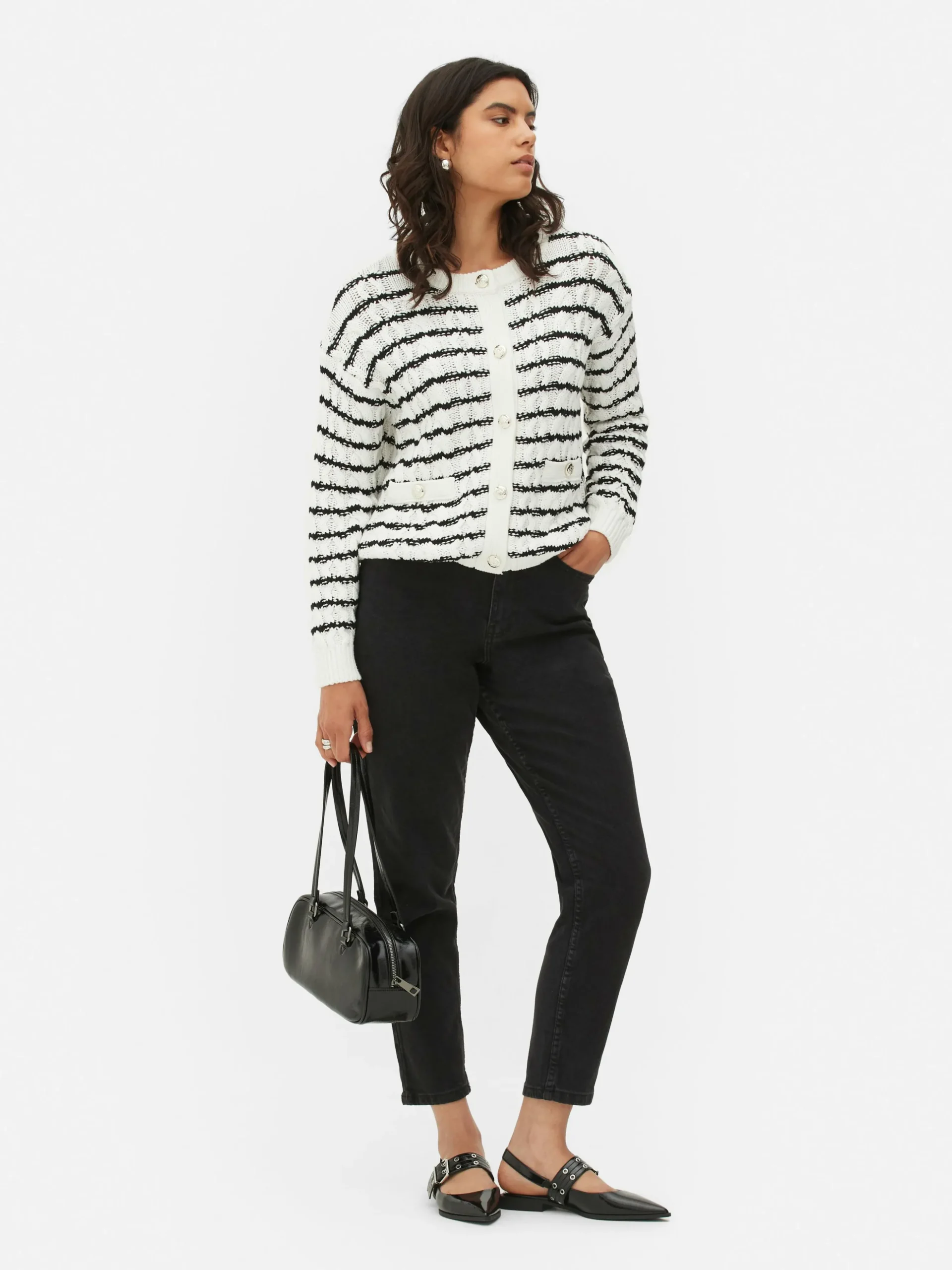 gilet_ray_en_maille_torsa_1.webp Gilet Rayé En Maille Torsadée