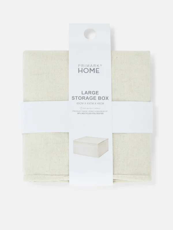 Grande Boîte De Rangement En Tissu