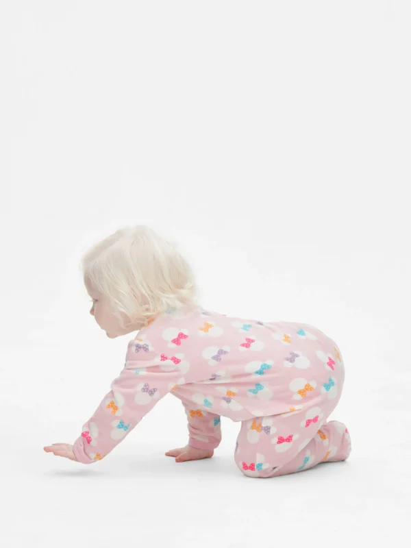 Grenouillère En Tissu Minky Disney Minnie Mouse