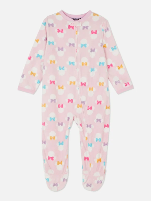 Grenouillère En Tissu Minky Disney Minnie Mouse