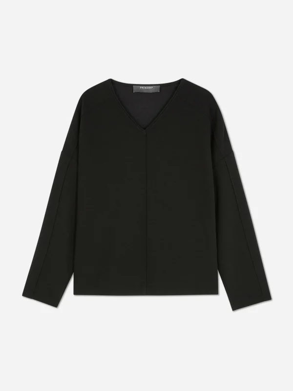 Haut à Manches Longues Avec Coutures à Coordonner